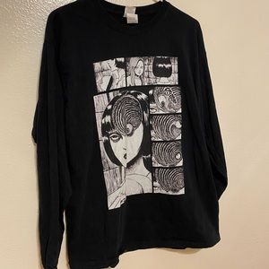 Junji Ito Longsleeve Graphic Tshirt
